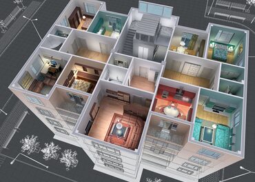 Планировка пространства квартиры в дизайн проектах, студия "АртСтройдом"